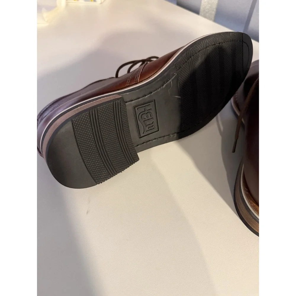 HELM The Hynes Boots Chukka Whiskey Leather‎ Men Size 8M New